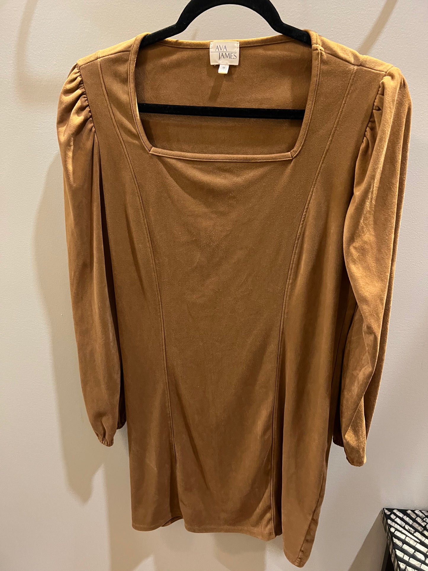 Ava James Camel Color Dress