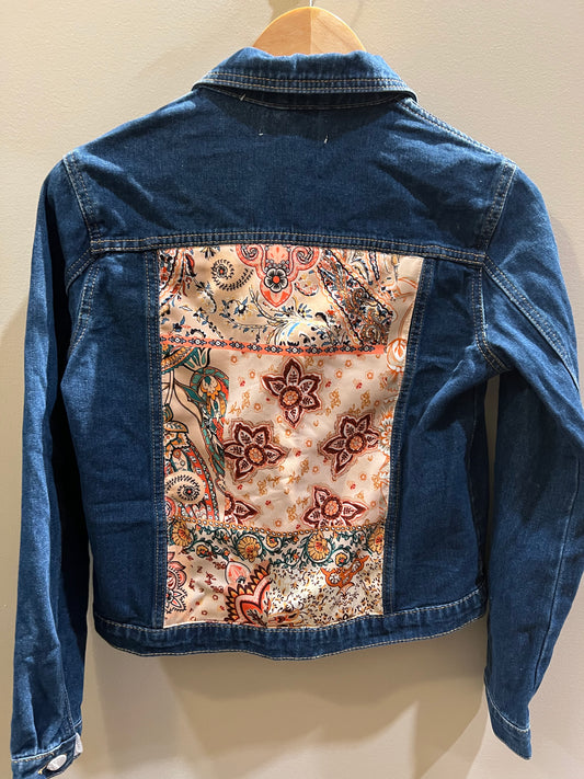Jean fabric detail jacket