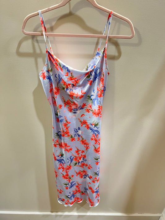 Bebe floral silk dress