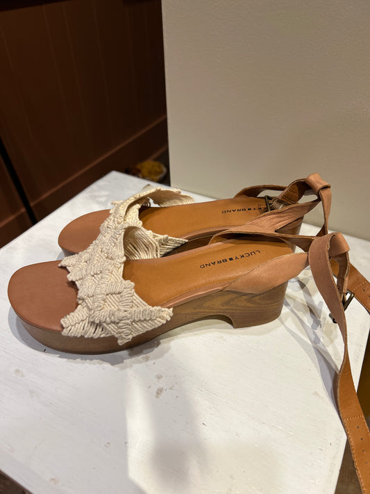 Crochet sandals