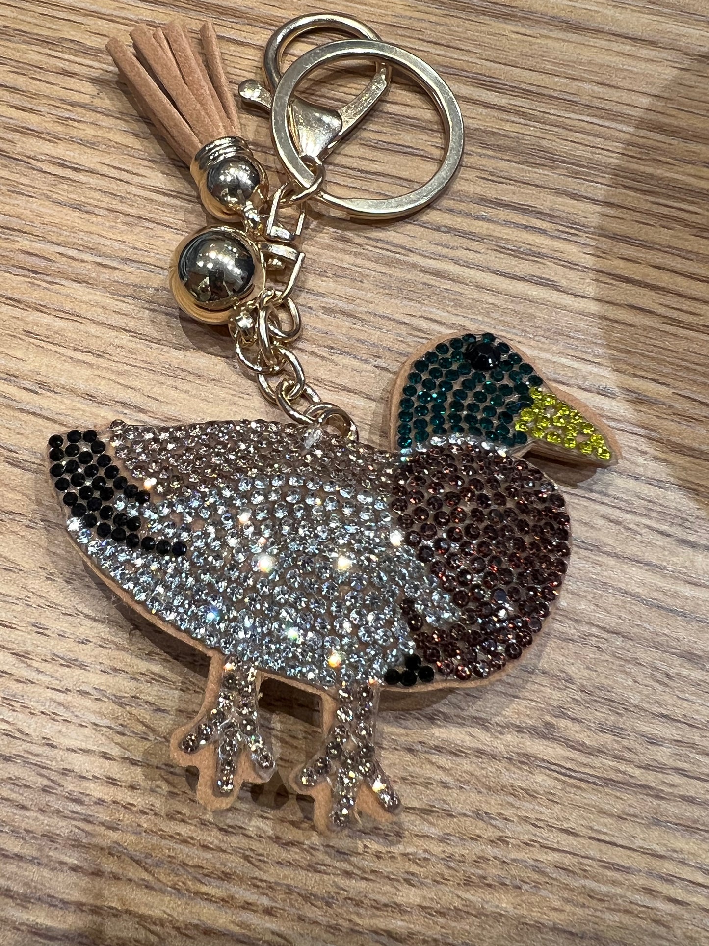 Duck purse charm keychain