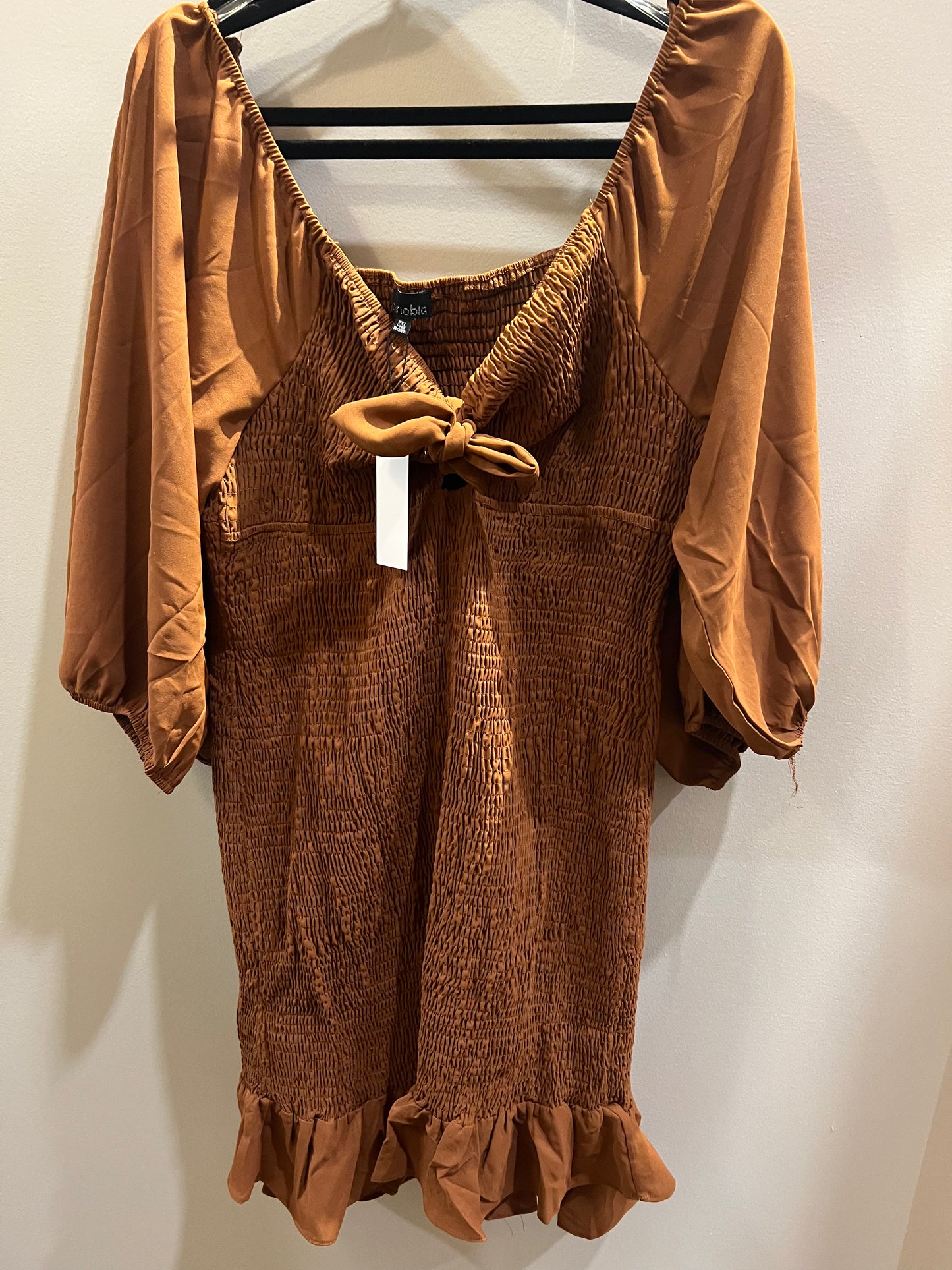 Rust plus size dress