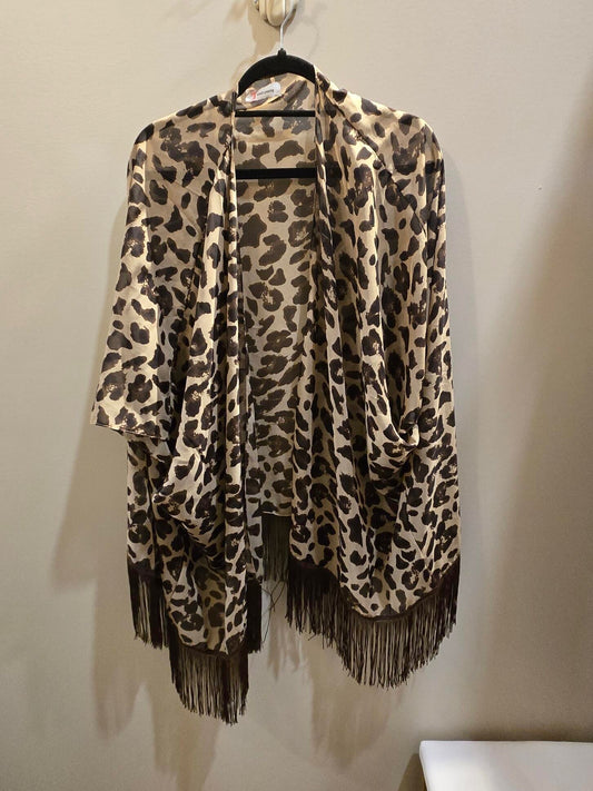 Leopard Poncho
