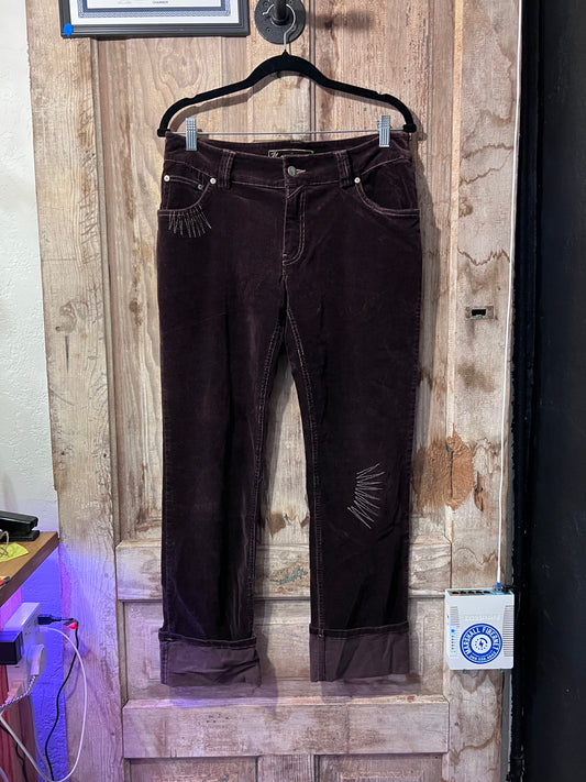 Y2K brown corduroy pants