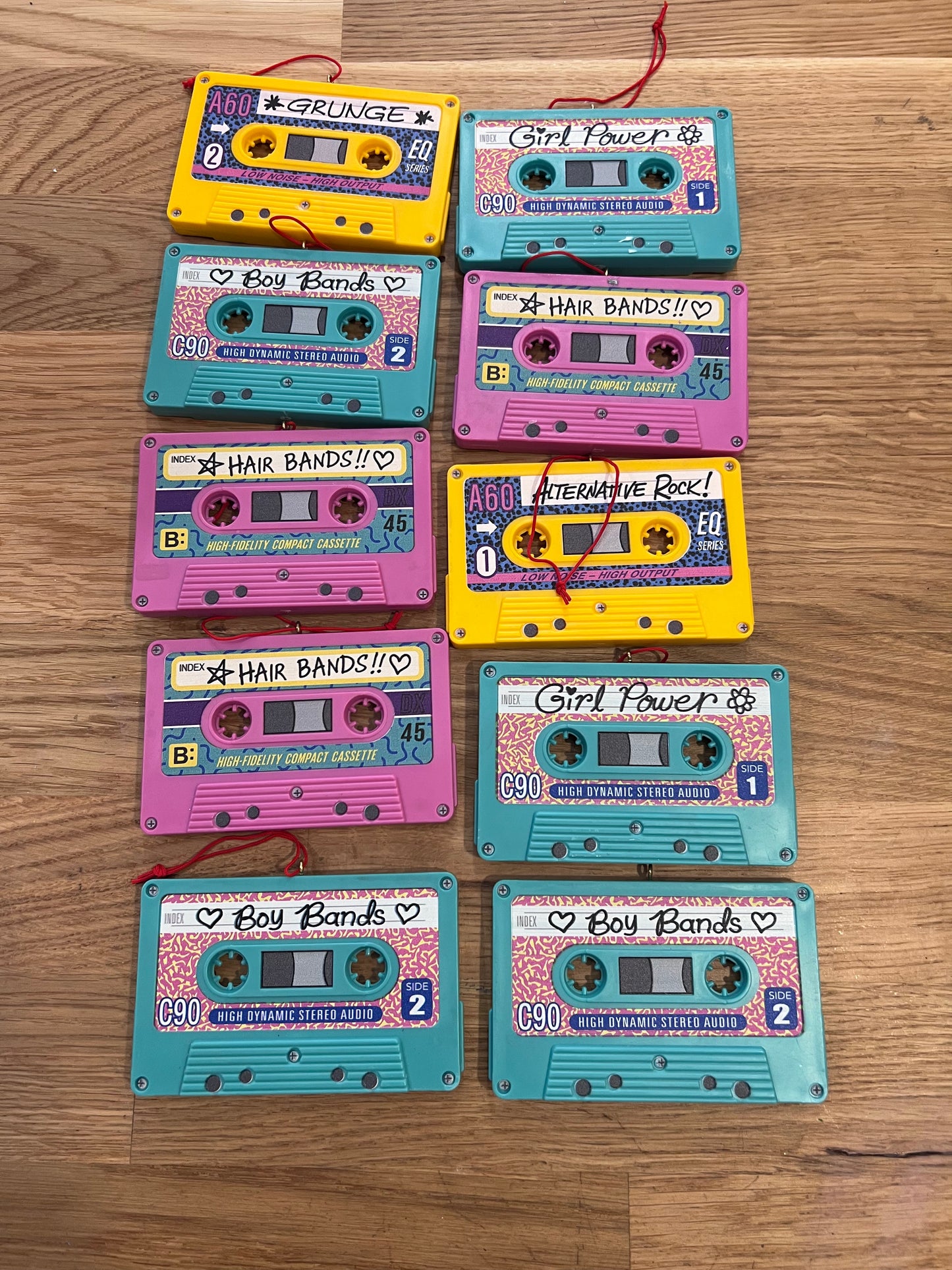 Cassette tape ornament