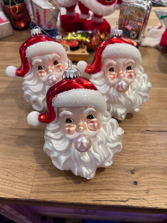Santa Bubble Ornaments