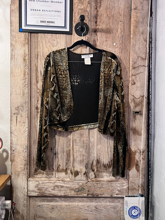 90’s Velvet Snake Skin Top