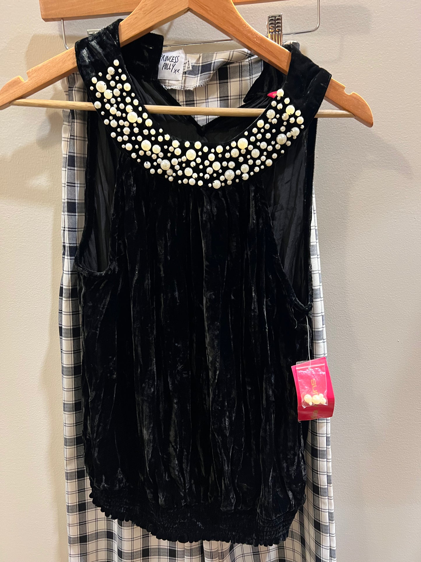 Crushed Velvet beaded top