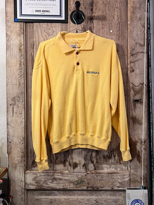 90’s Michigan Polo Sweater