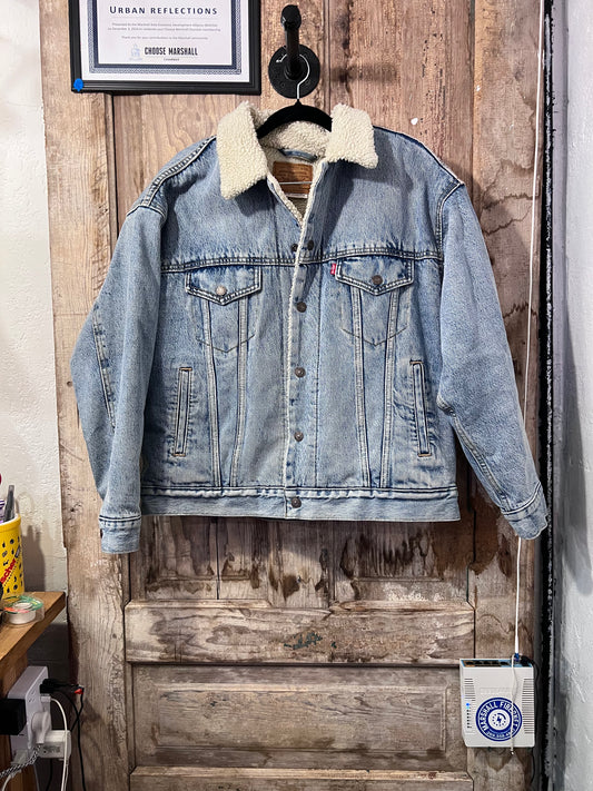 Levi’s fleece blind denim jacket