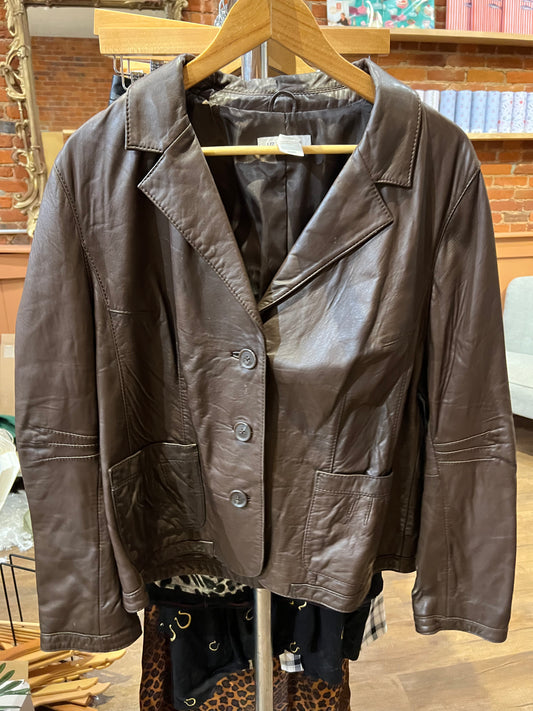 Brown Liz Claiborne, leather jacket vintage