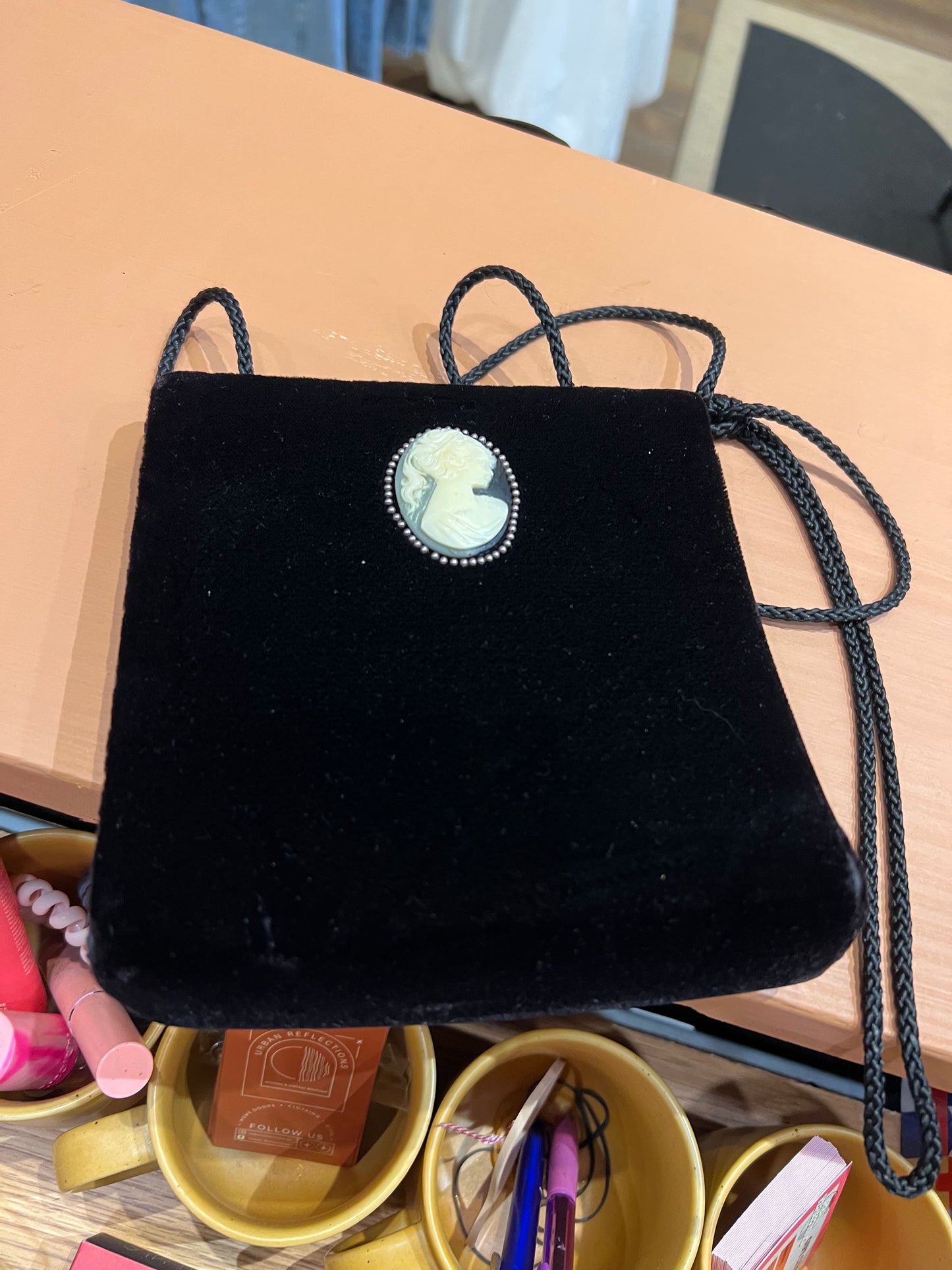 Vintage Velvet Cameo purse