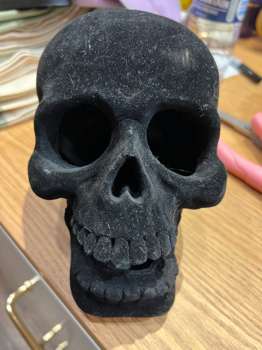Velvet skeleton head