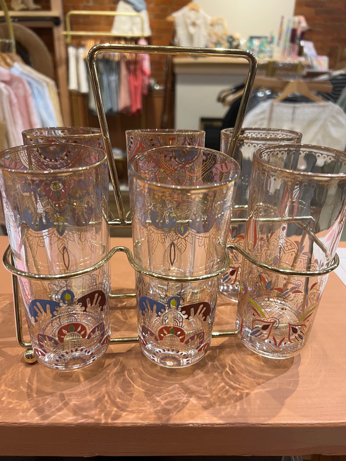 Set glasses with caddy ￼