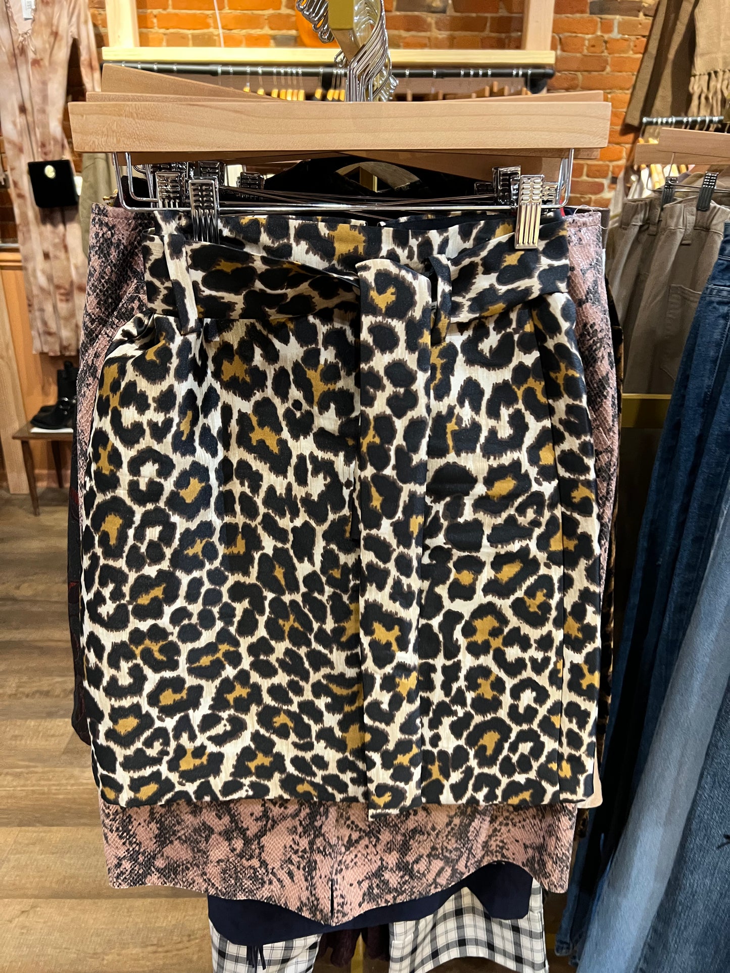J. Crew animal print skirt
