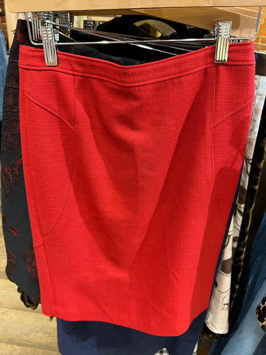 Ann Taylor red skirt