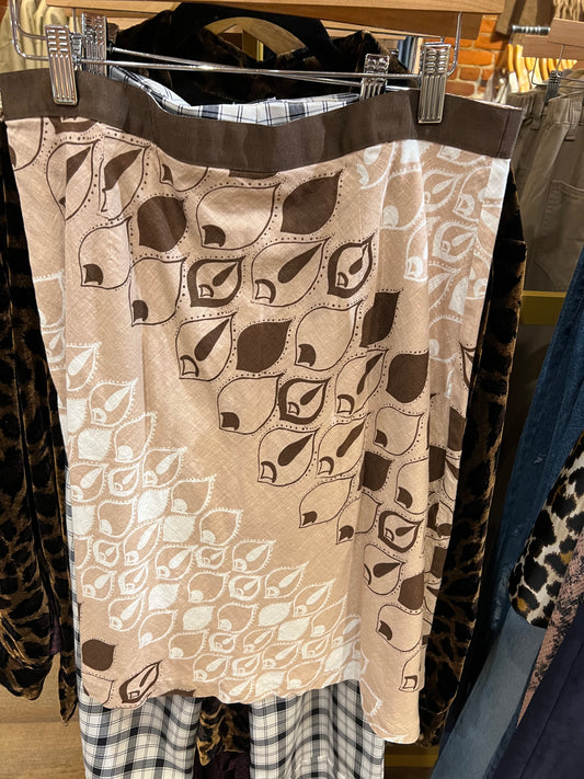Brown taupe skirt