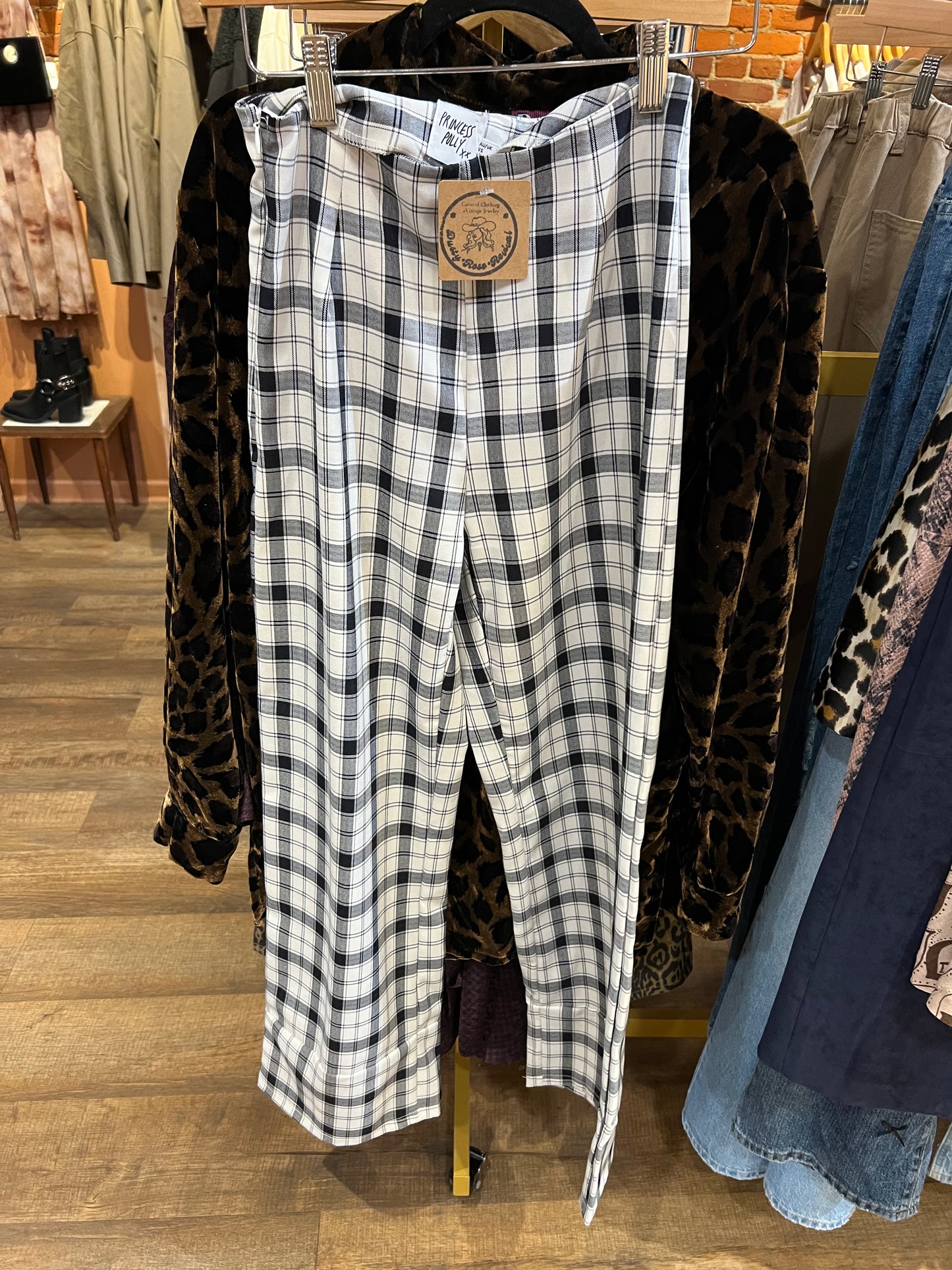 Princess Polly plaid pants