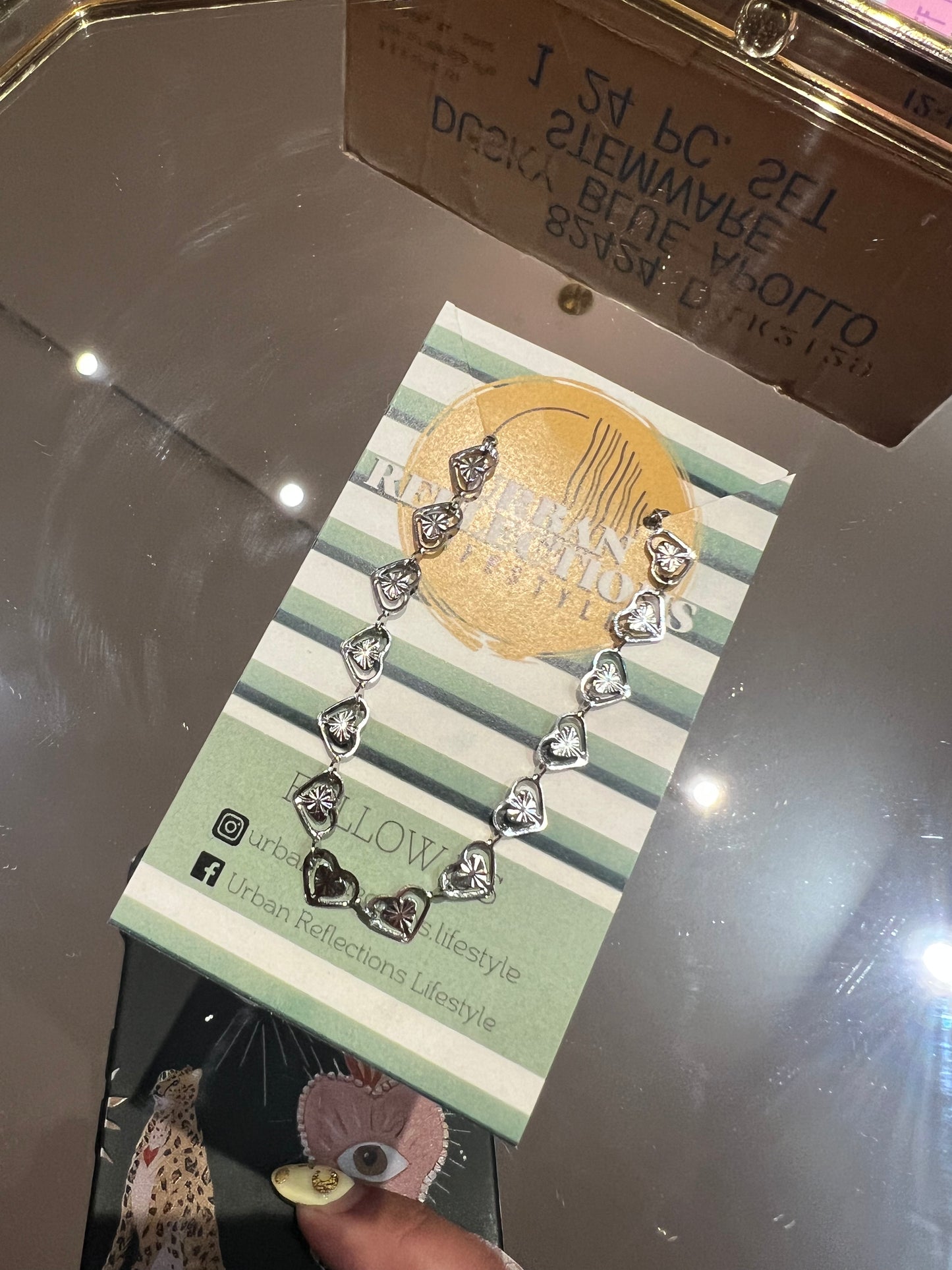 WP silver heart bracelet ￼