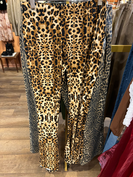 Leopard bell bottoms