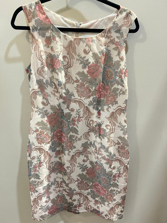 Vintage sheer floral dress