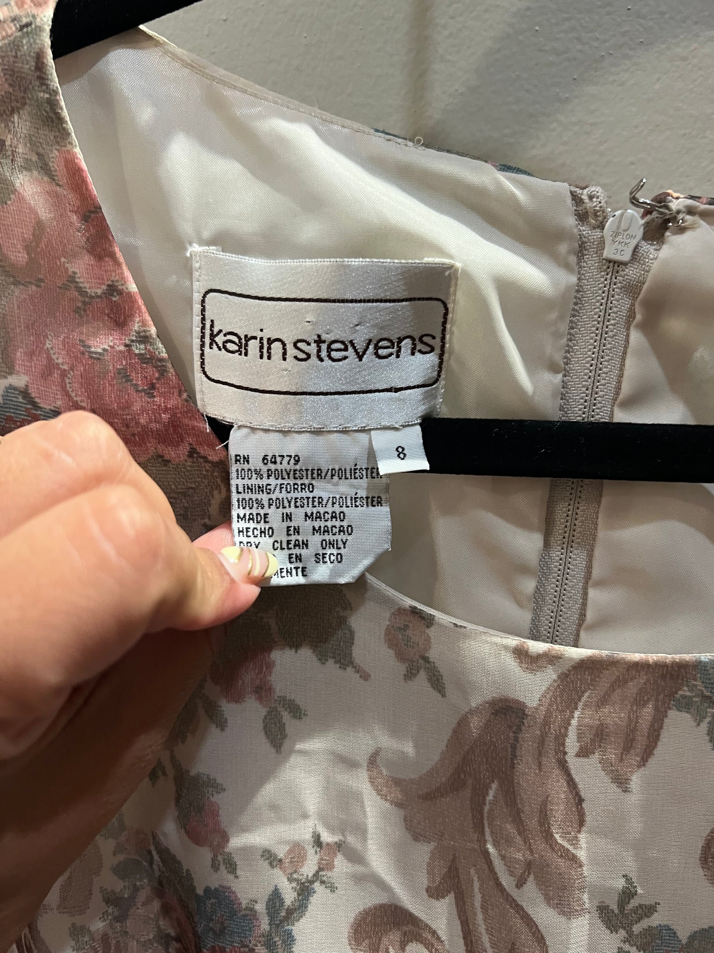 Vintage sheer floral dress