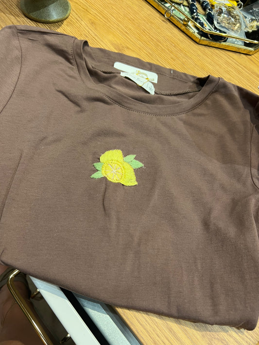Hand stitched tees Leona