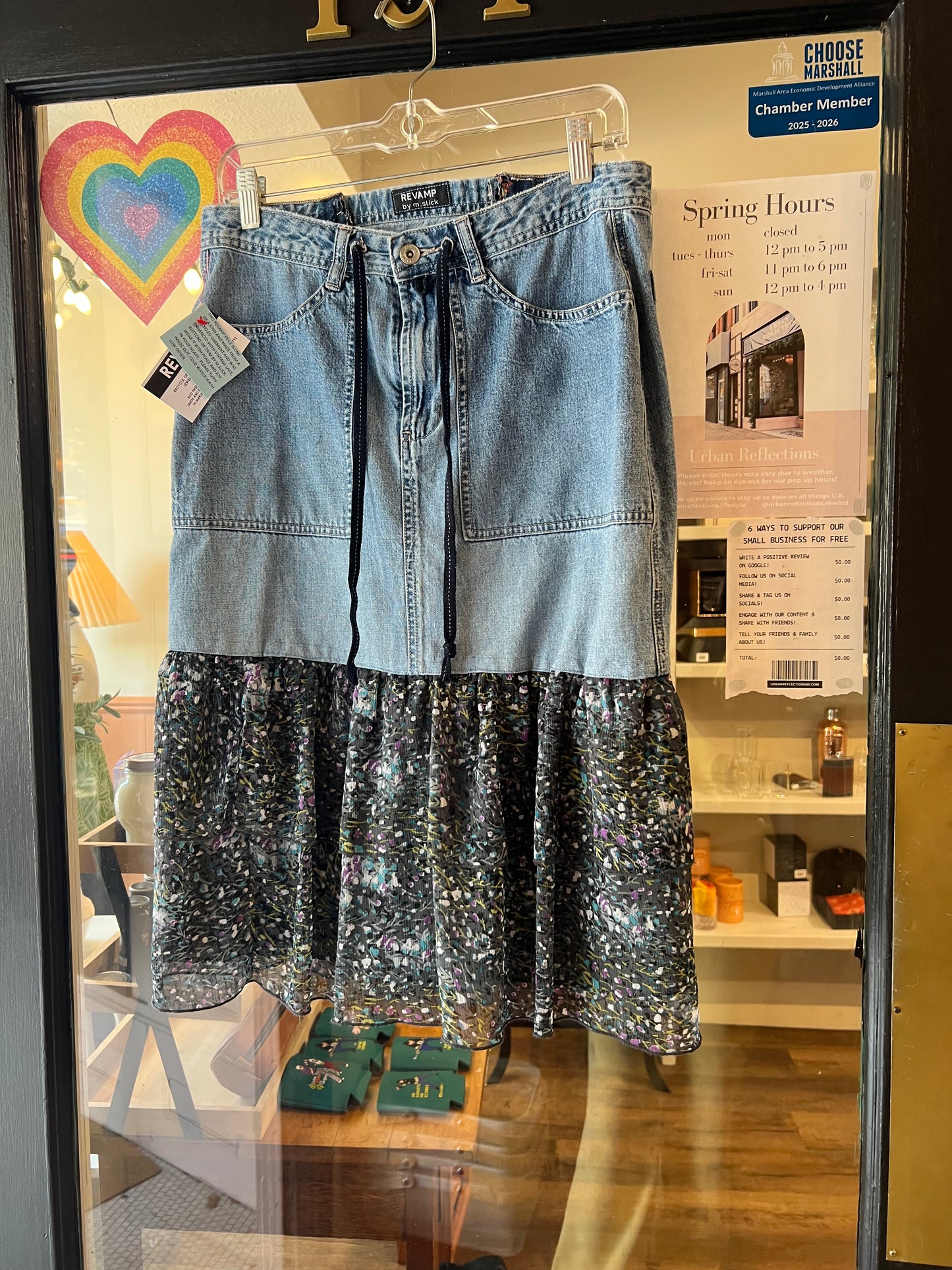 Denim revamp skirt