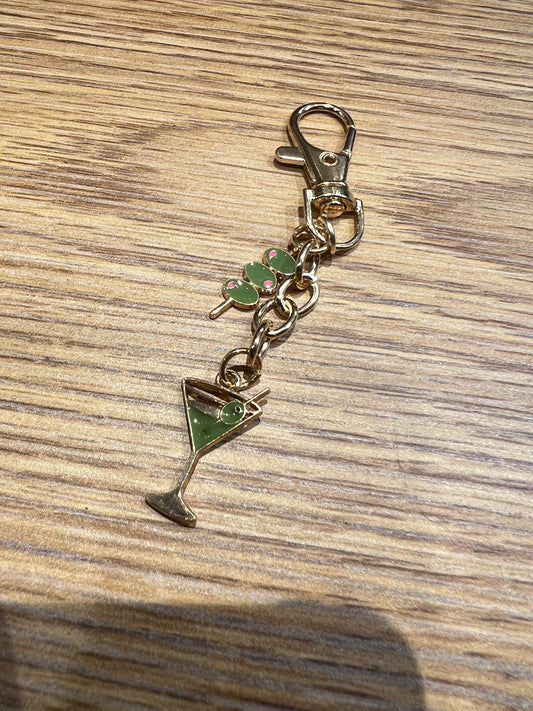 Martini keychain