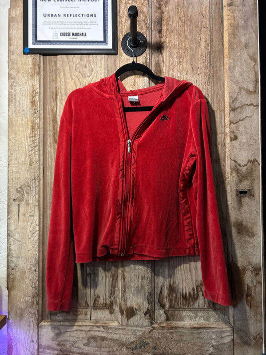 Velvet Nike zip up