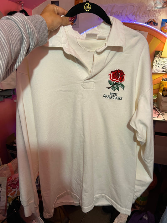 90’s vintage msu Nike polo