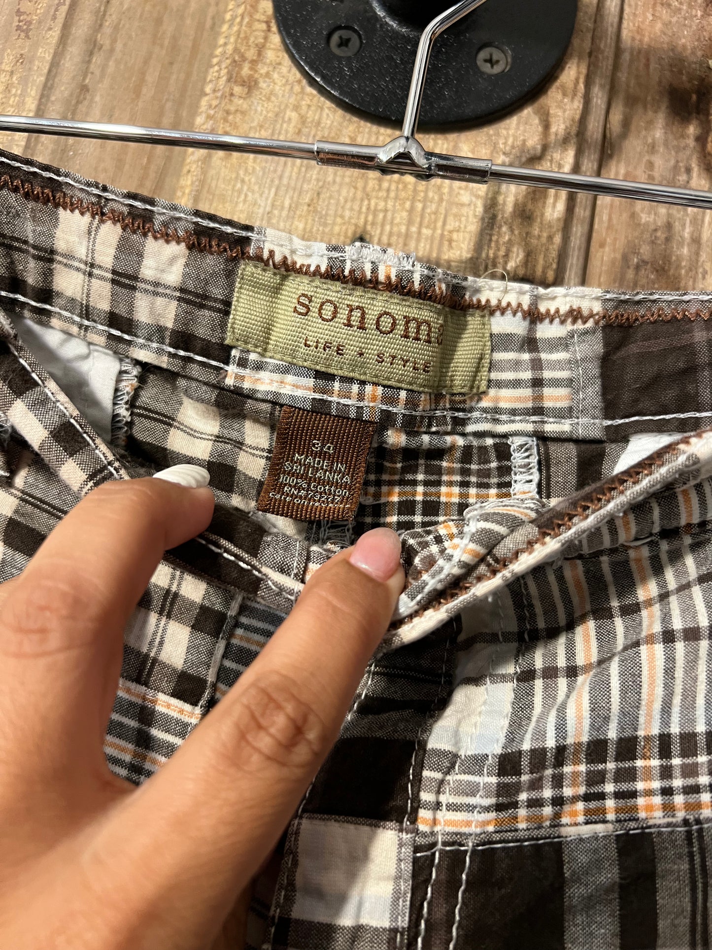 Sonoma Y2K plaid jorts