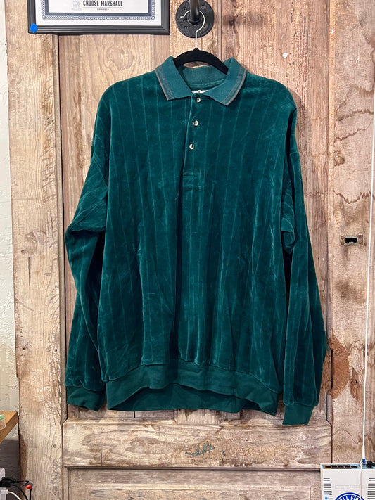 Vintage 80’s velor long sleeve ￼