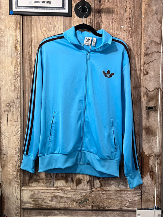 Blue adidas zip up