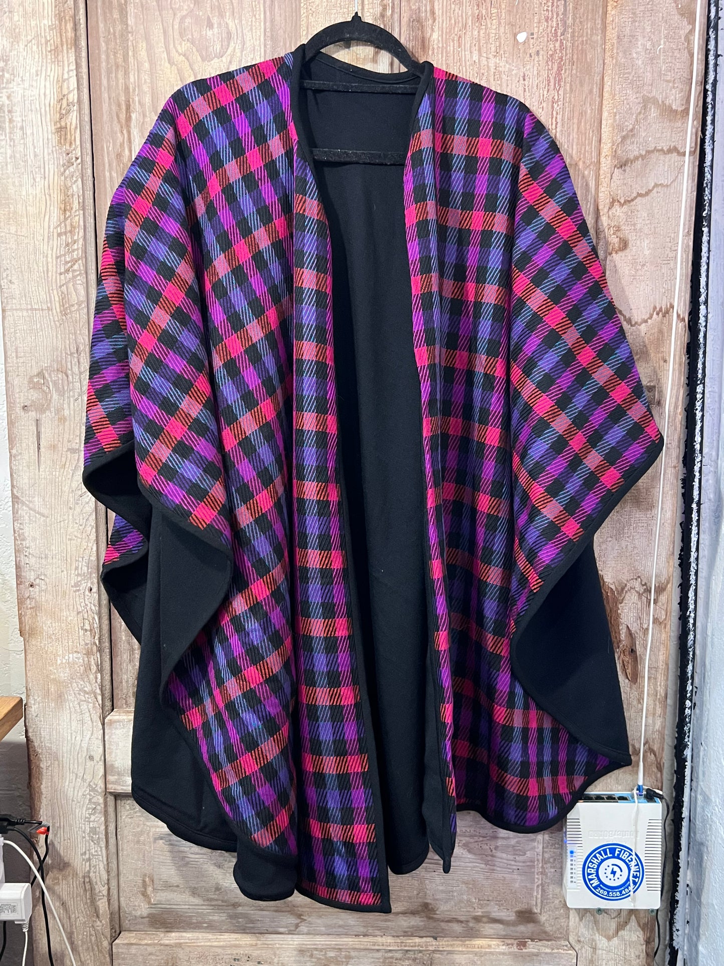 Multiple color poncho