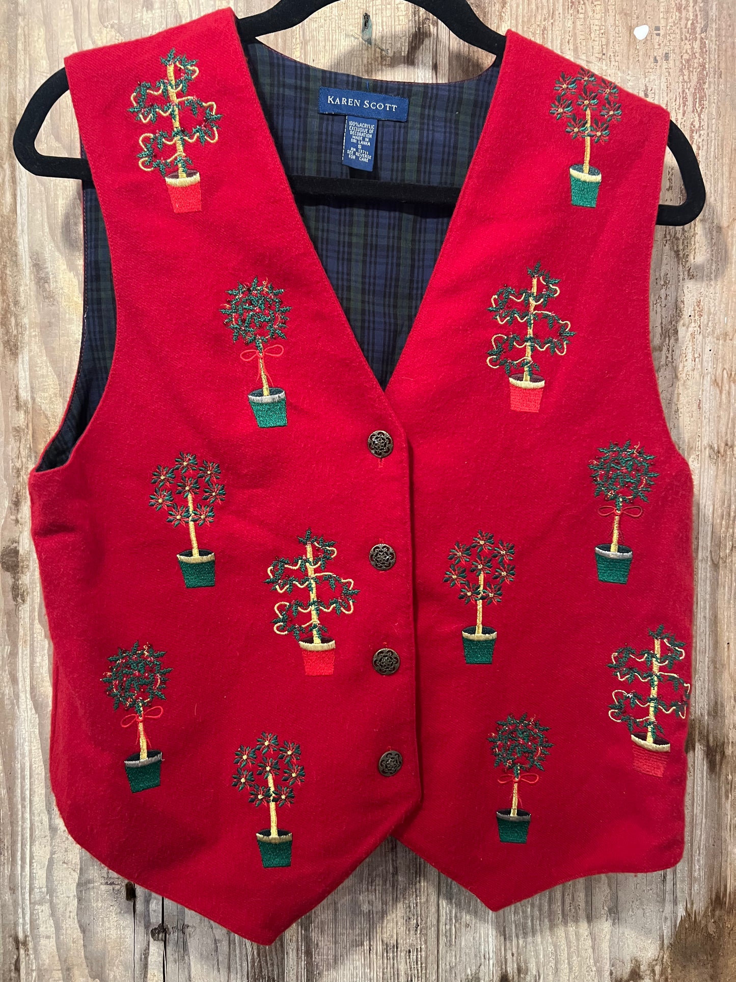 Vintage Christmas vest