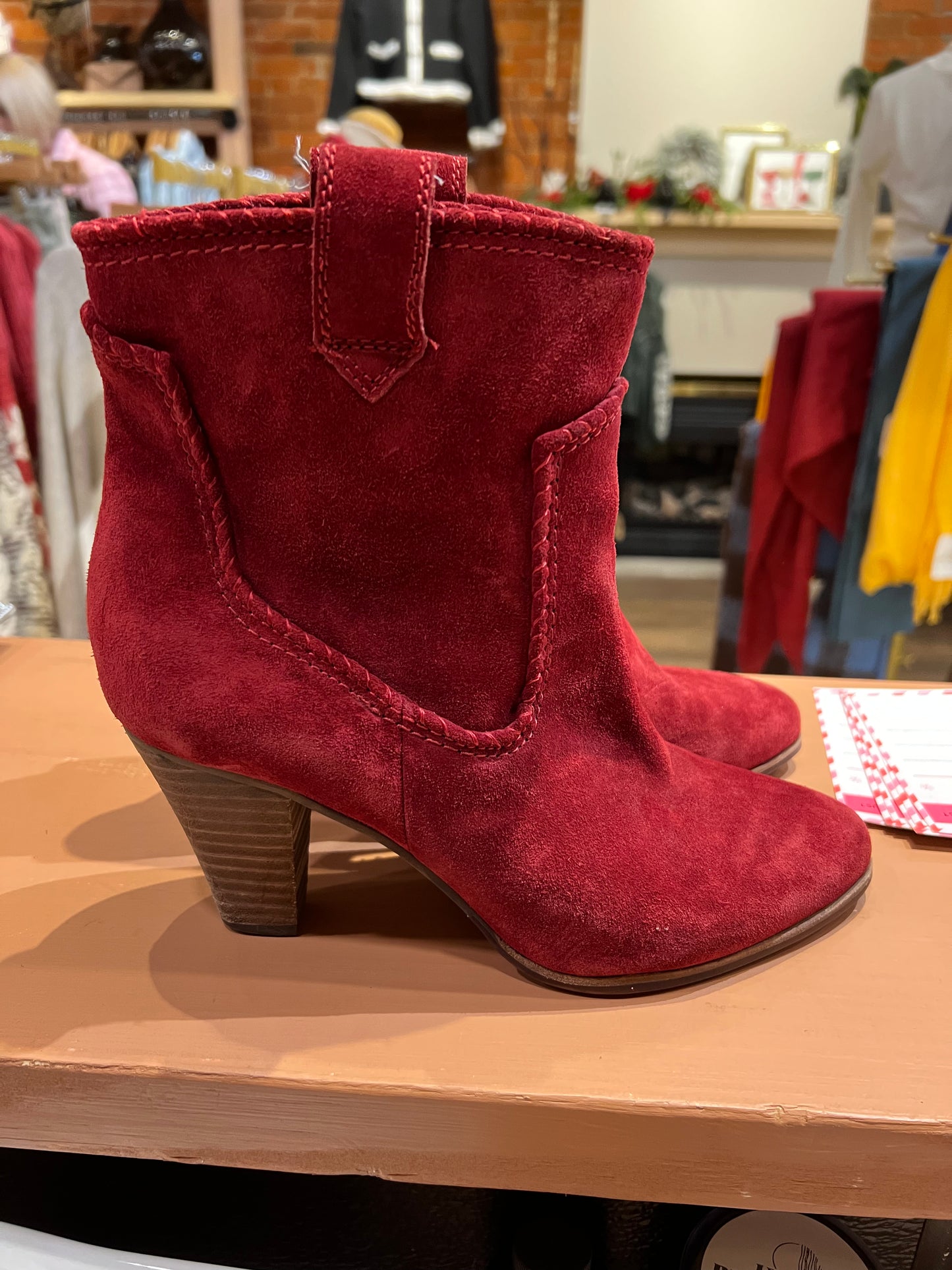 Karl red boots