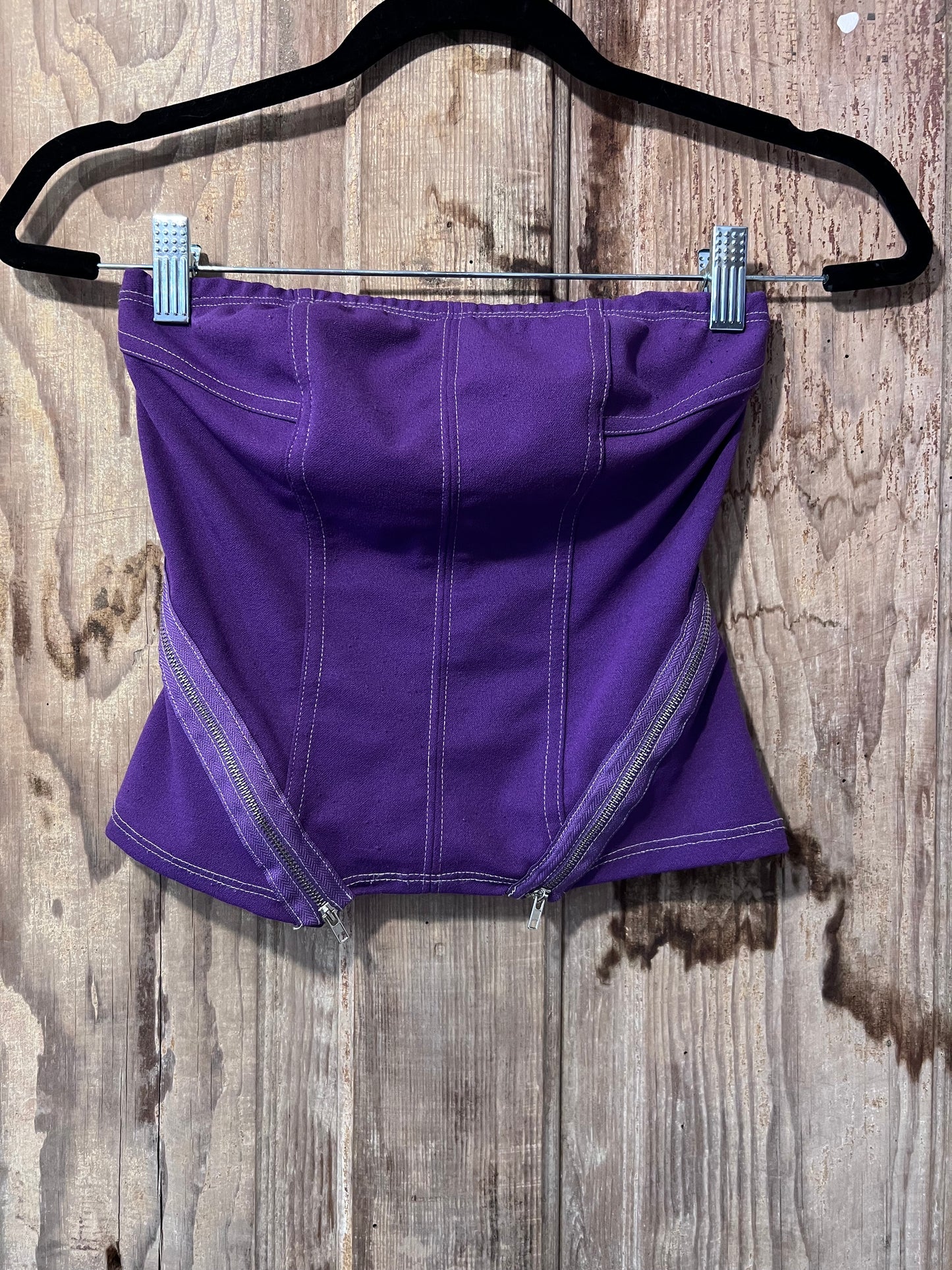 Y2K Side Zip Tube Top