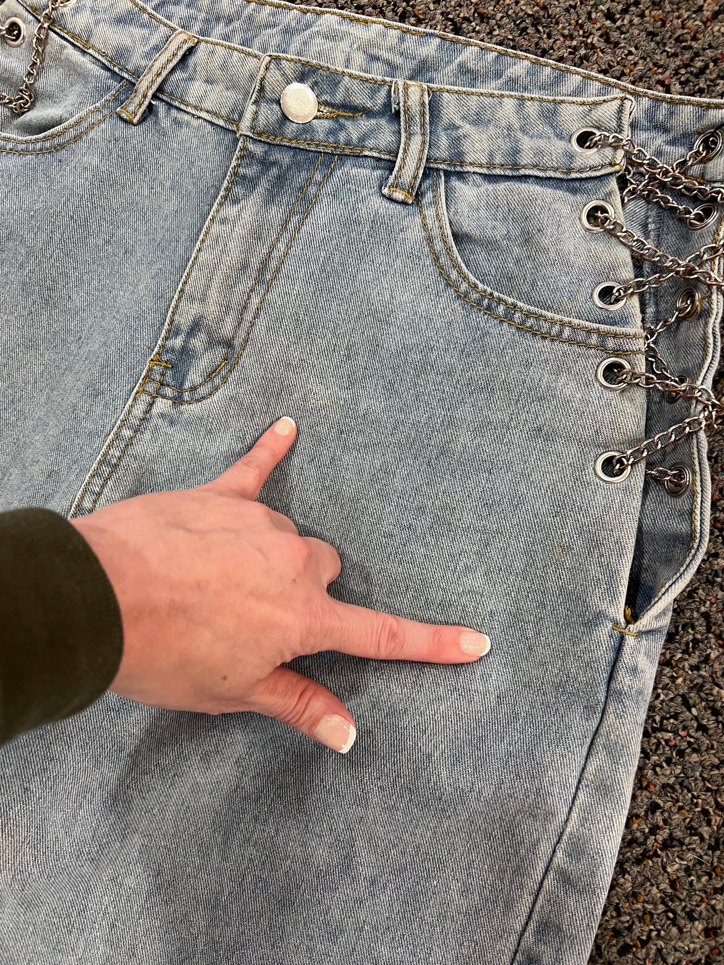 Y2K Side Chain Jeans