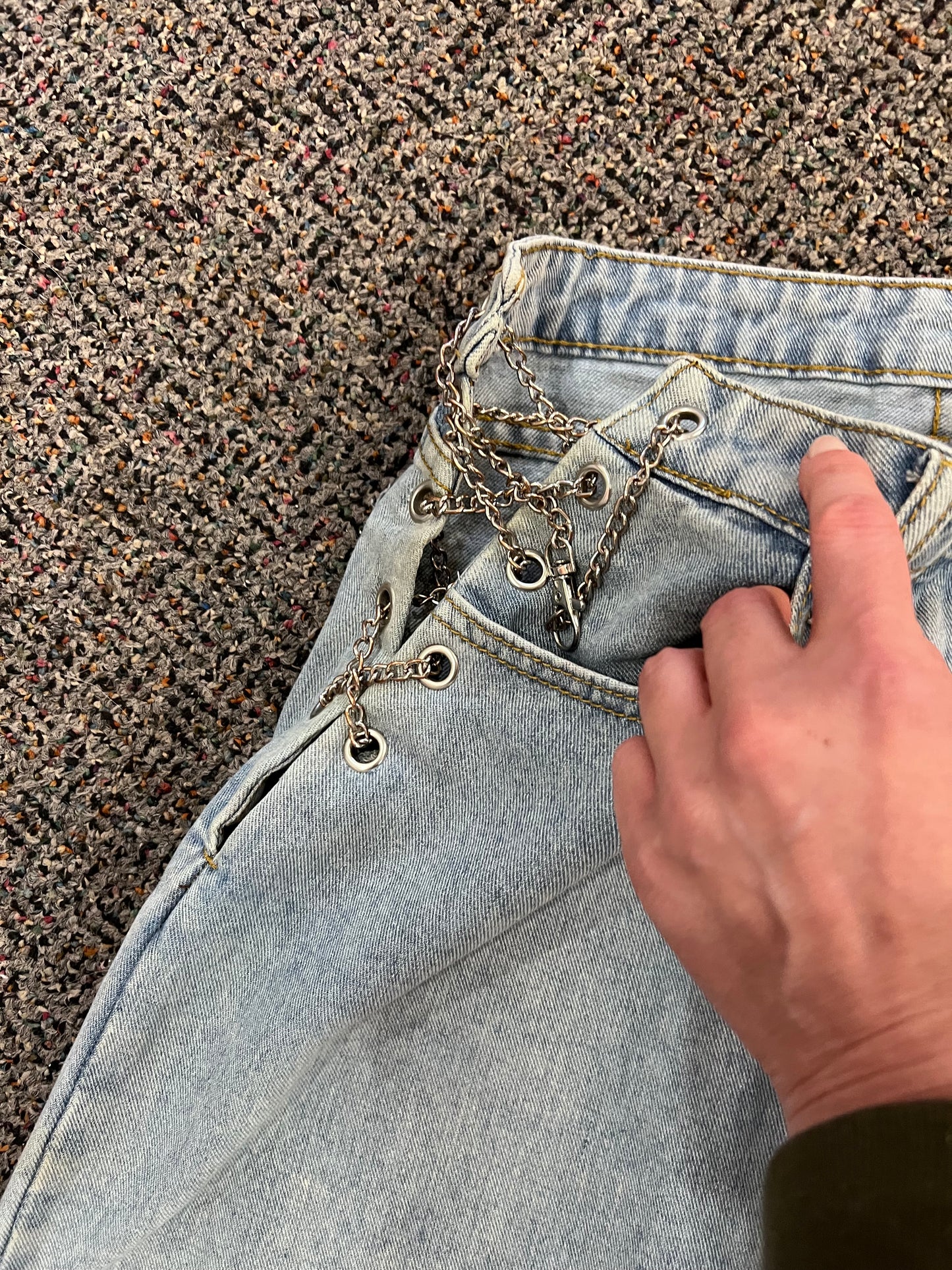 Y2K Side Chain Jeans