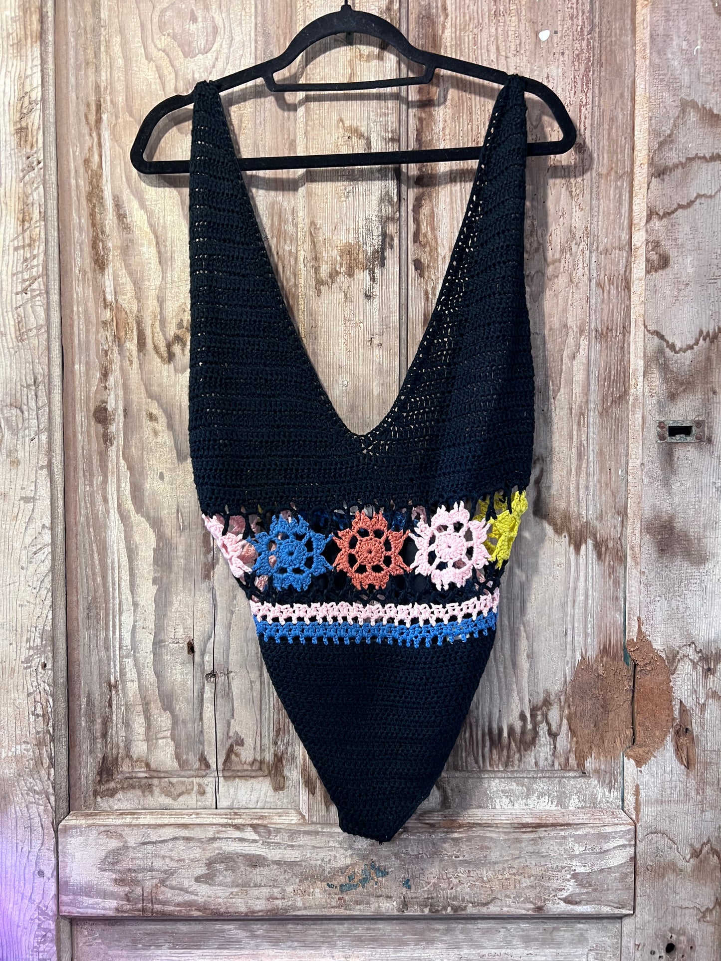 Retro 70’s Crochet Swimsuit