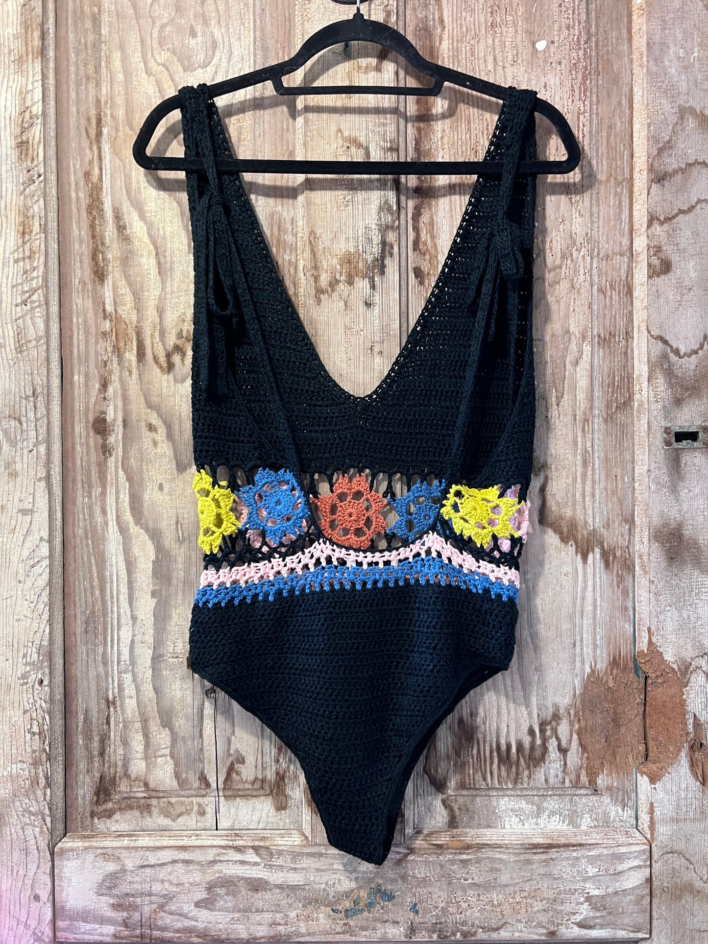 Retro 70’s Crochet Swimsuit