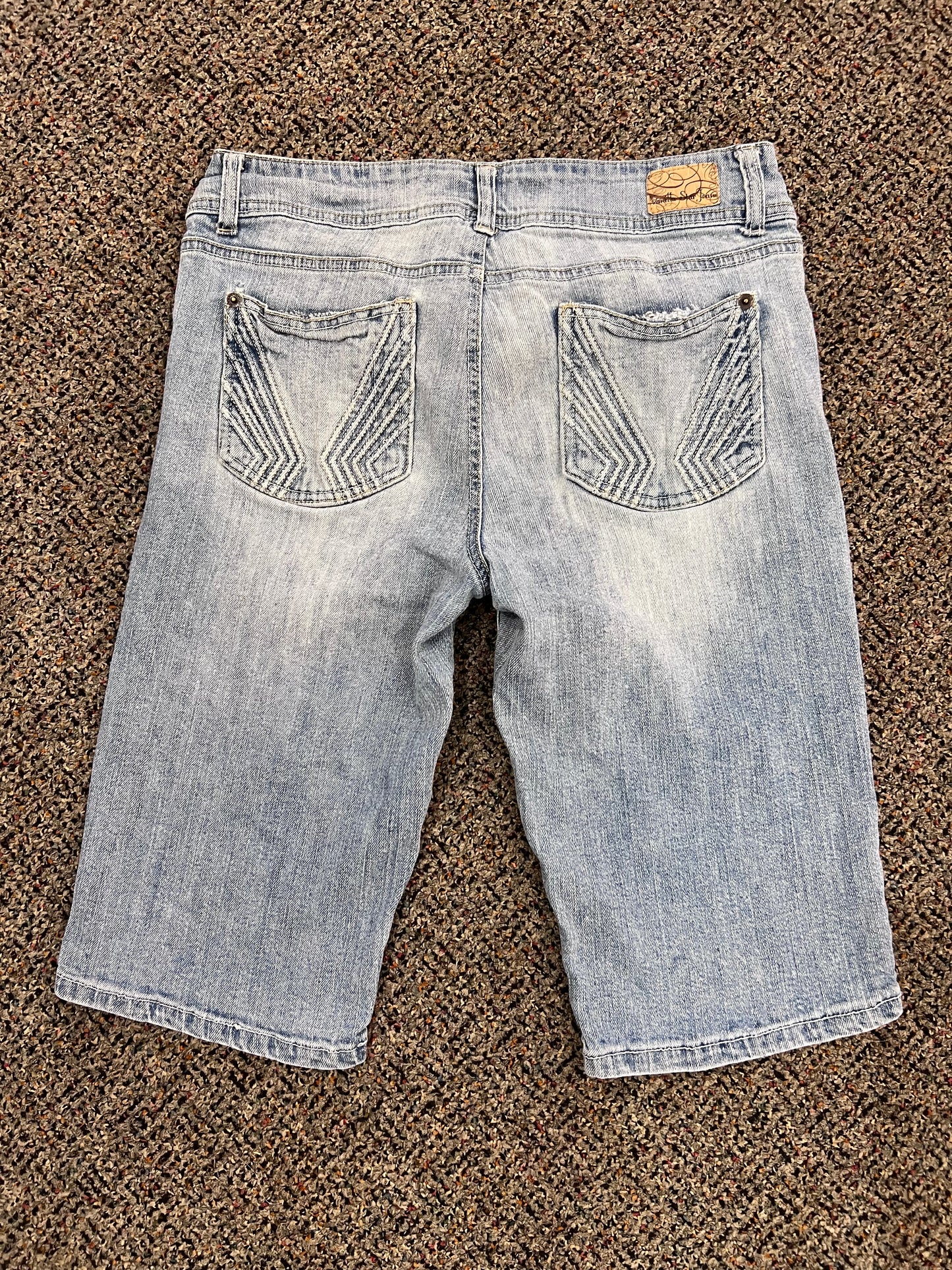 Y2K Vanilla Star Denim Shorts