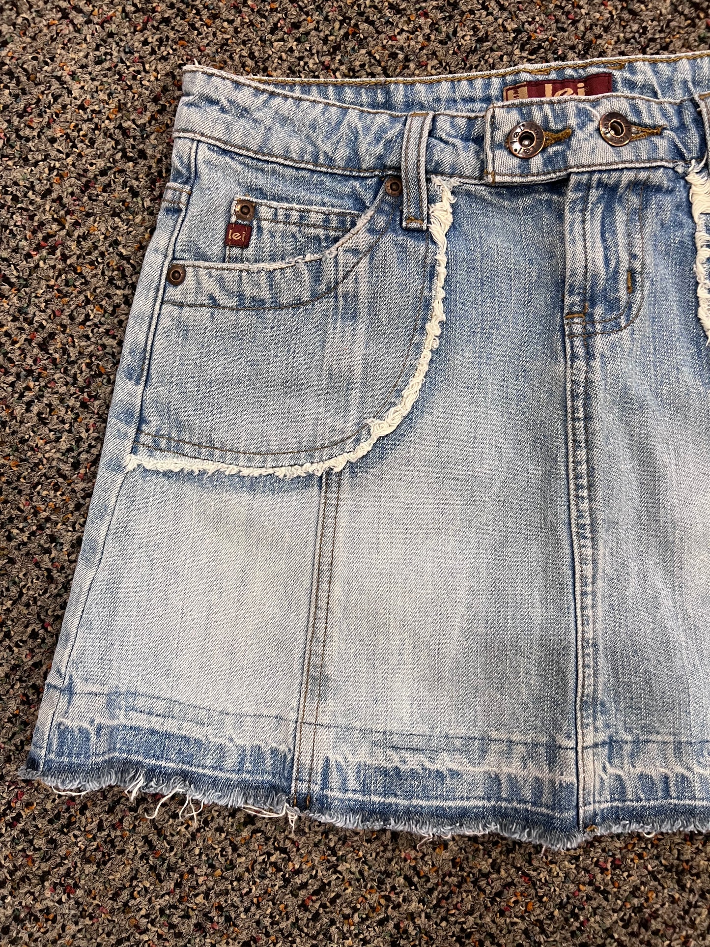 Y2K l.e.i. Denim Mini Skirt