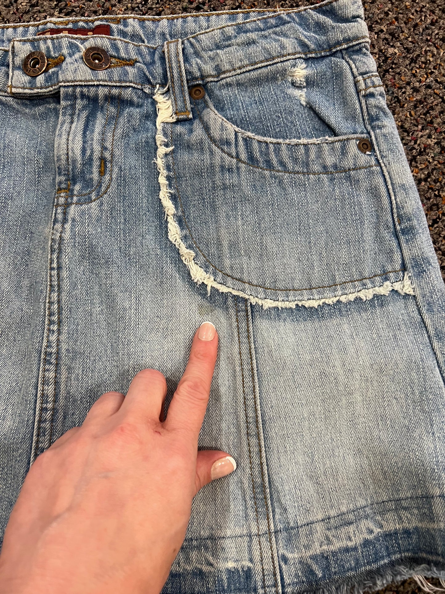 Y2K l.e.i. Denim Mini Skirt