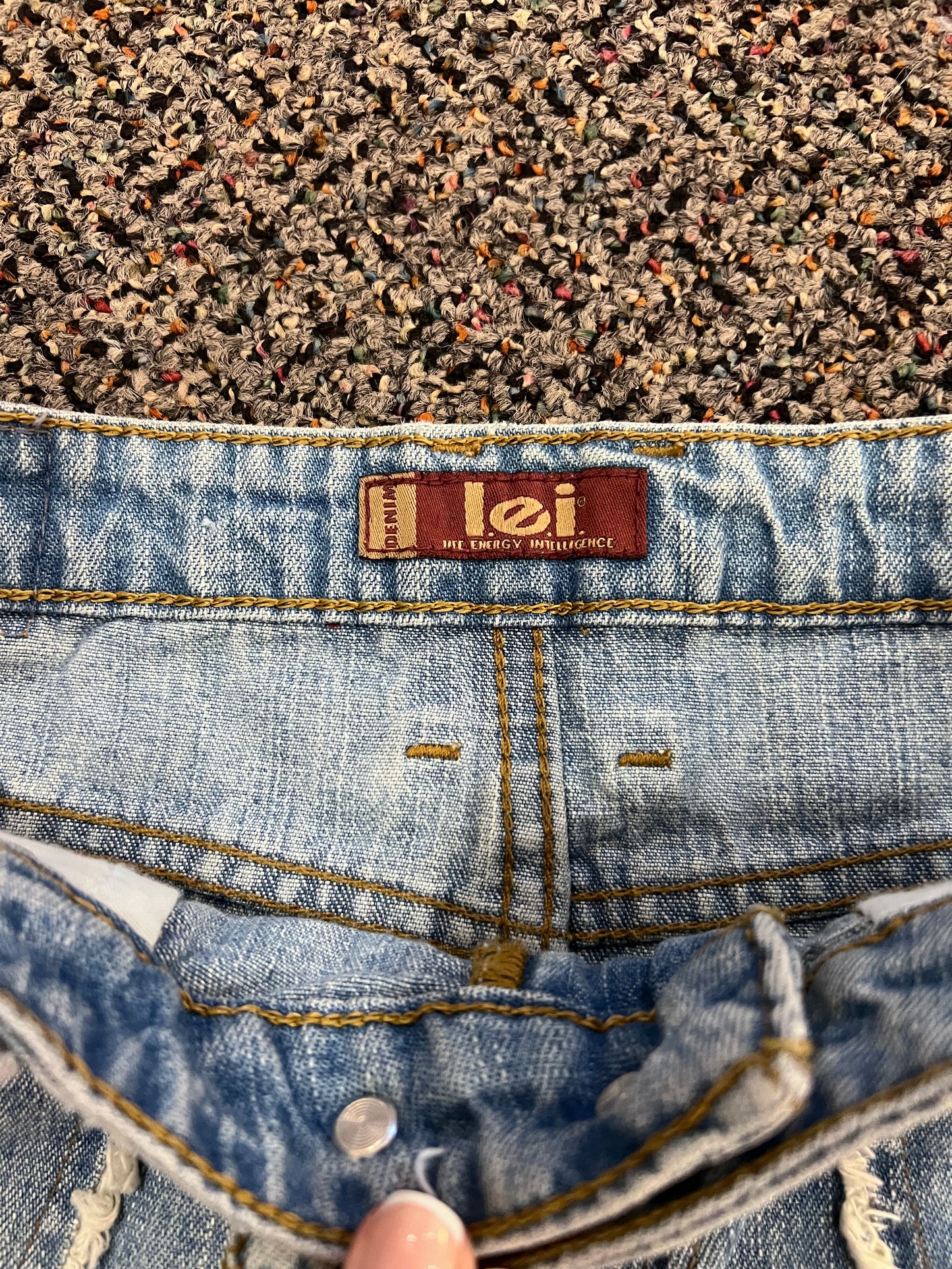 Y2K l.e.i. Denim Mini Skirt