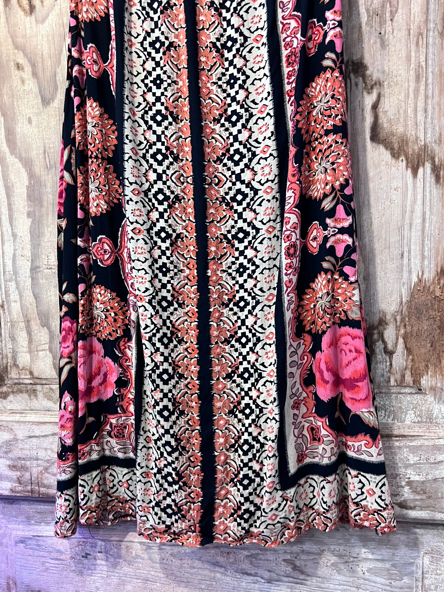 Y2K Angie Patterned Strappy Dress
