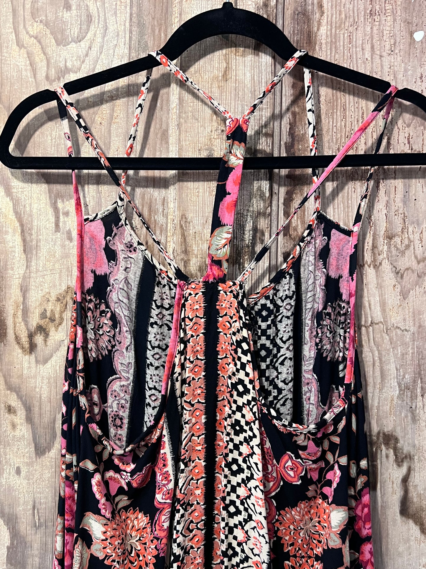Y2K Angie Patterned Strappy Dress