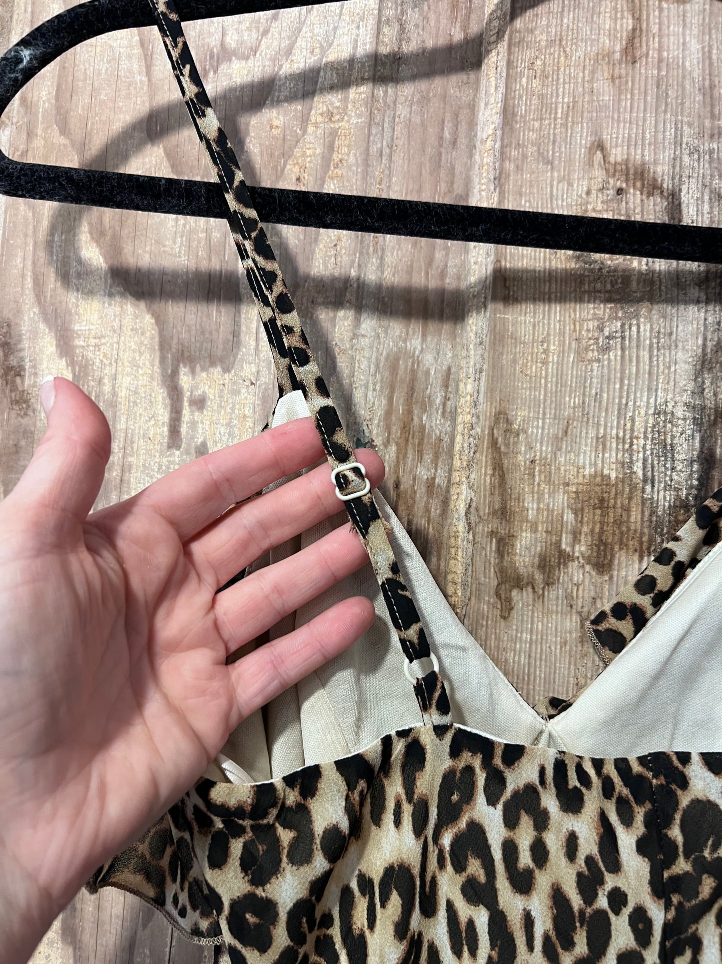 Y2K Inspired Hearts Leopard Print Flowy Dress