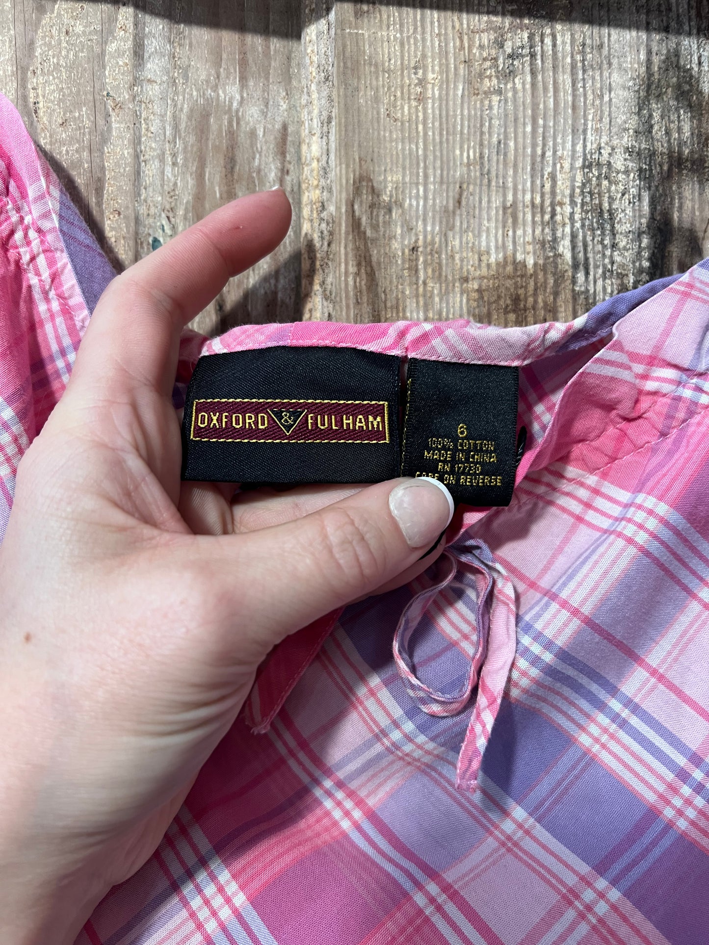 Y2K Oxford & Fulham Plaid Dress